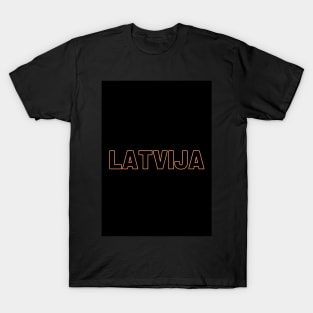 Latvia latvija latviski latviešu valoda T-Shirt